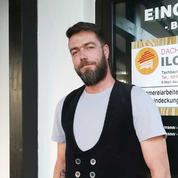 Firmengründer und Dachdecker und Adriano Ilchmann